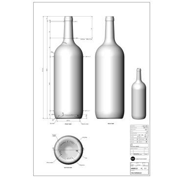   BP Bordolese Classica/Magnum uvag dugós 1.5 liter 341 mm (BA 4969B123VBA01)