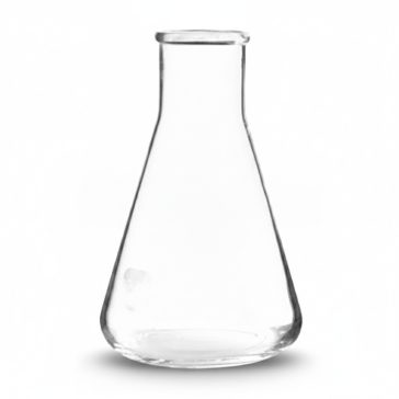   Erlenmeyer lombik bő 45mm szájméret, beosztással 250 ml-es