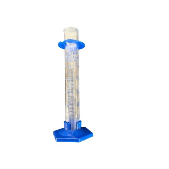 Mérőhenger 25 ml üveg műanyagtalpú Mérőhenger 25 ml üveg műanyagtalpú
