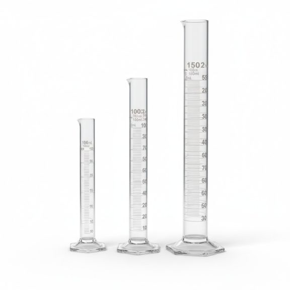 Mérőhenger 50 ml üveg,üvegtalpú Mérőhenger 50 ml üveg,üvegtalpú