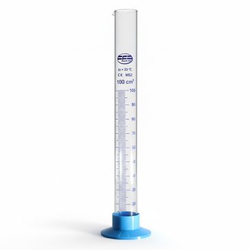 Mérőhenger üveg 100 ml műanyag talpú