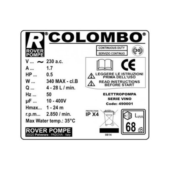 Lapszűrőgép Rover Colombo 6-os /20*20/ - Ingyenes kiszállítással!