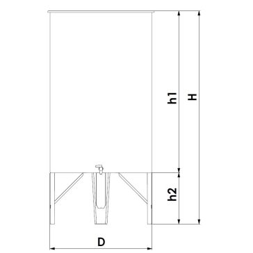   Tartály Zottel (1.1) paraffinolajos úszófedéllel 250 liter AJÁNDÉK PARAFFINOLAJJAL!