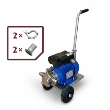   Gumilapátos szivattyú Zambelli T-25  230 volt - szállítókocsival