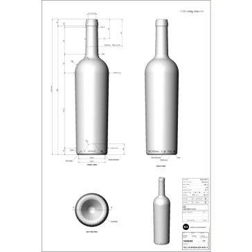   BP Bordolese Real II kónuszos uvag dugós 0.75 liter 312 mm (BA 1892B292VBA01)