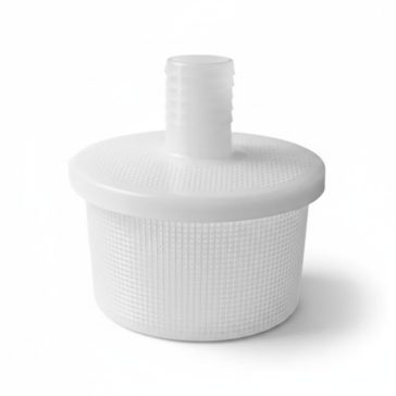 Szűrő műanyag tömlővéges 10 cm 25 mm átmérővel
