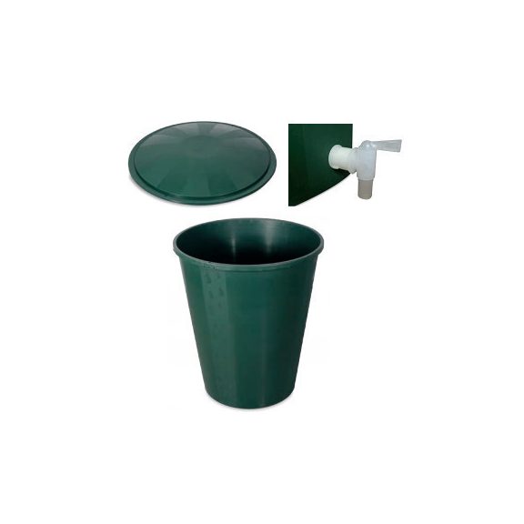 Esővíztároló csappal, fedővel 200 L-es (E150210V) Esővíztároló csappal, fedővel 200 L-es (E150210V)