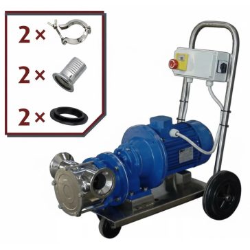 Gumilapátos cefreszivattyú Zambelli T-250 2 seb. 400 volt