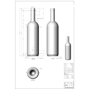   BP Bordolese Pesada uvag dugós 0.75 liter 315 mm (BA 0721B292VBA10)