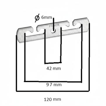 FENOX huzalvezető távtartó faoszlop 12 cm