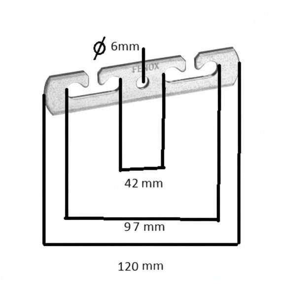 FENOX huzalvezető távtartó faoszlop 12 cm