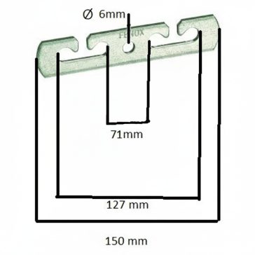 FENOX huzalvezető távtartó faoszlop 15 cm