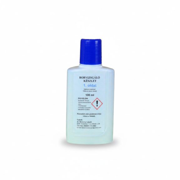 Borteszt anyag 1-es eredeti (Nátrium-hidroxid) - 100 ml Borteszt anyag 1-es eredeti (Nátrium-hidroxid) - 100 ml