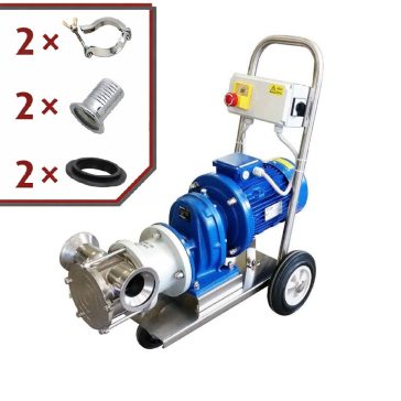 Gumilapátos cefreszivattyú Zambelli T-180 2seb. 400 volt
