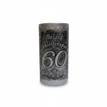 Plakett 60 év téglalap ezüst