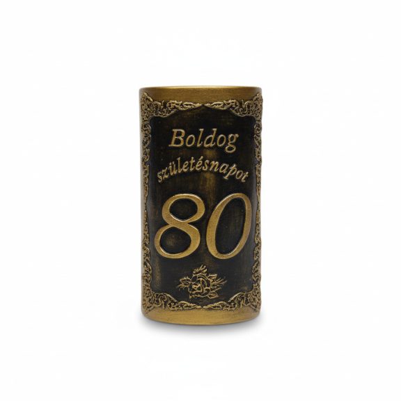 Plakett 80 év téglalap arany Plakett 80 év téglalap arany
