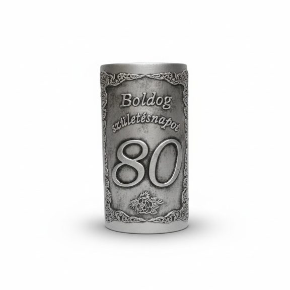 Plakett 80 év téglalap ezüst Plakett 80 év téglalap ezüst
