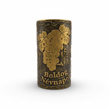 Plakett névnap téglalap arany