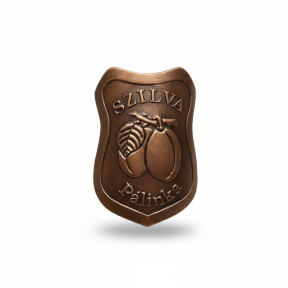 Plakett szilva pajzs bronz Plakett szilva pajzs bronz