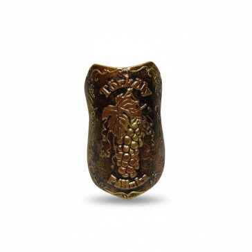 Plakett törköly pajzs bronz