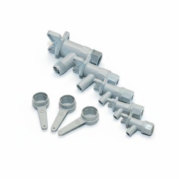 Csap szürke műanyag 3/8" No. 0