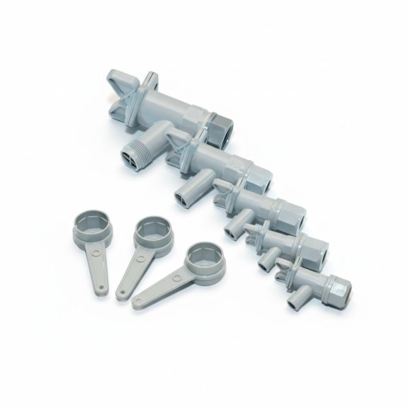 Csap szürke műanyag 3/8" No. 0