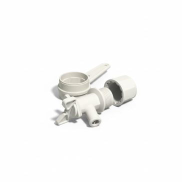 Csap szürke műanyag 1/2" + fogó No. 0
