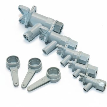 Csap szürke műanyag 3/4" No. 3