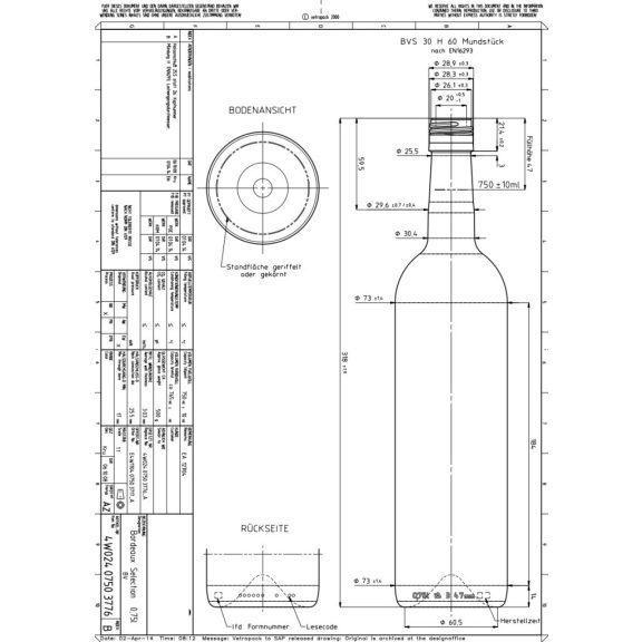 BP Bordolese Selection uvag BVS 0.75 liter (25db/csomag)
