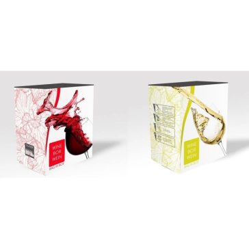 Kartondoboz Bag-in-Box 5 literes NEW boros-színes