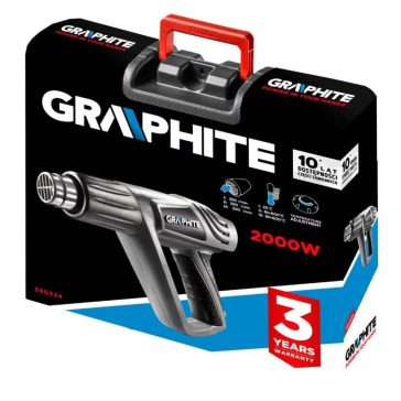 Graphite - Hőlégfúvó 2000 W 25-600 Celsius  (359G522)