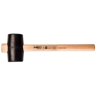 Gumikalapács 90mm/1200g fanyelű Neo Tools (25-054)