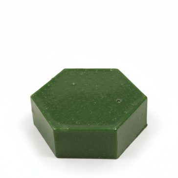 Pecsétviasz zöld 6-szögű tömb /ca. 420 g/