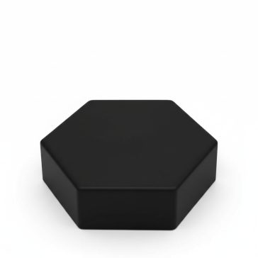 Pecsétviasz fekete 6-szögű tömb /ca. 420 g/