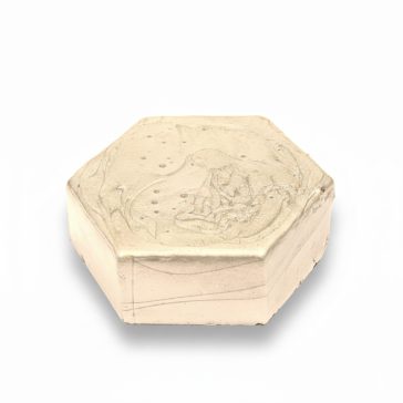 Pecsétviasz ezüst 6-szögű tömb /ca. 250 g/