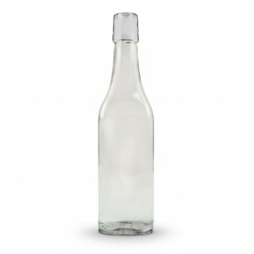   Díszüveg myRex 500 ml négyszög /Az ár tartalmazza a csatot!/