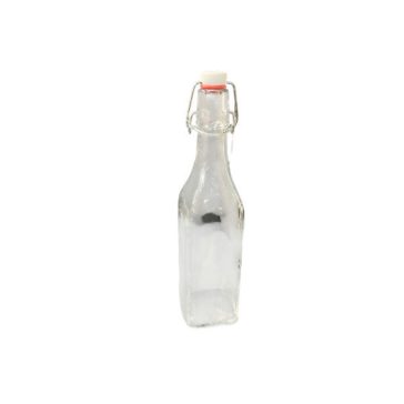   Díszüveg myRex 500 ml négyszög /Az ár tartalmazza a csatot!/