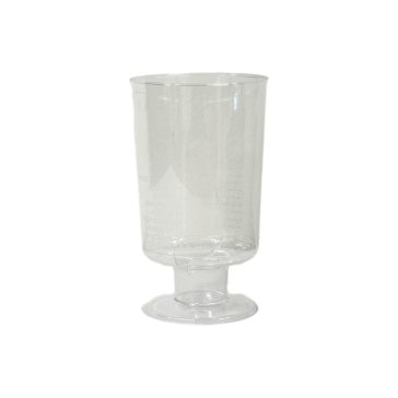 Műanyag pohár pálinkás 2/4 cl talpas - 20 db/csomag