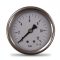 Nyomásmérő óra FEKVŐ 63mm INOX ház Glic. 0-12 bar (1/4")