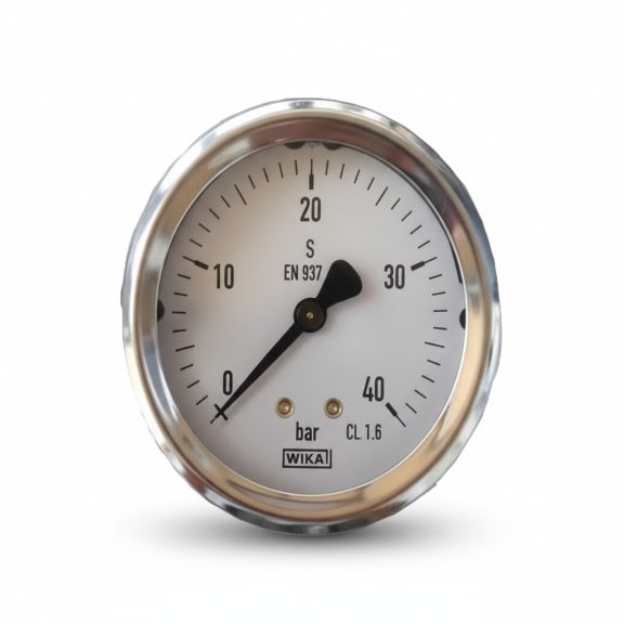 Nyomásmérő óra FEKVŐ 63mm műa. ház Glic. 0-40 bar (1/4") Nyomásmérő óra FEKVŐ 63mm műa. ház Glic. 0-40 bar (1/4")