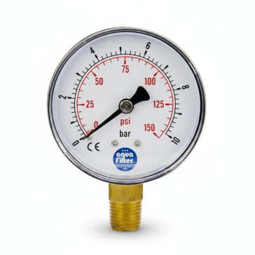   Nyomásmérő óra ÁLLÓ    63mm műa. ház 0-10 bar (1/4")