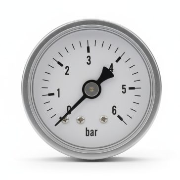   Nyomásmérő óra FEKVŐ 50mm műa. ház 0- 6 bar (1/4")