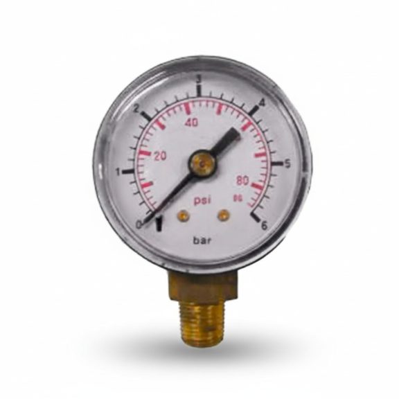 Nyomásmérő óra ÁLLÓ 63mm műa. ház 0- 6 bar (1/4") Nyomásmérő óra ÁLLÓ 63mm műa. ház 0- 6 bar (1/4")