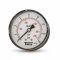 Nyomásmérő óra FEKVŐ 50mm műa. ház 0-16 bar (1/4")