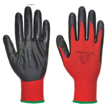 Kesztyű tenyérmártott red/black 8-as (PW-A310R8R-M)