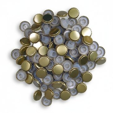 Koronazár hosszú bidulos 29 mm arany - 100 db/csomag
