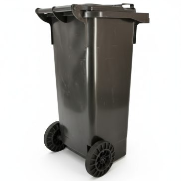 Szemetes kuka 80 lit-es kerekes Fekete