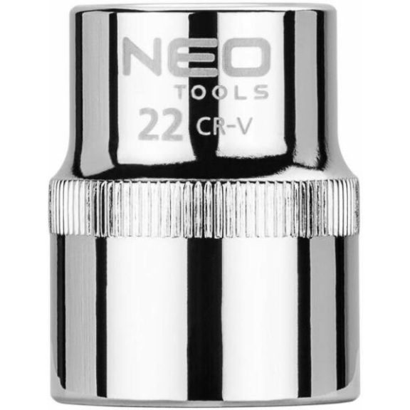 Dugókulcs Fej 1/2" 22mm 6p. Neo Tools (08-022) Dugókulcs Fej 1/2" 22mm 6p. Neo Tools (08-022)