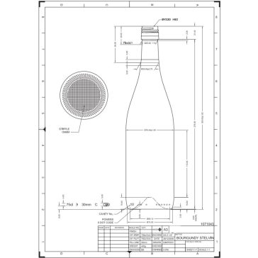 BP Burgundi uvag BVS 0.75 liter 300 mm IMP (20db/csomag)