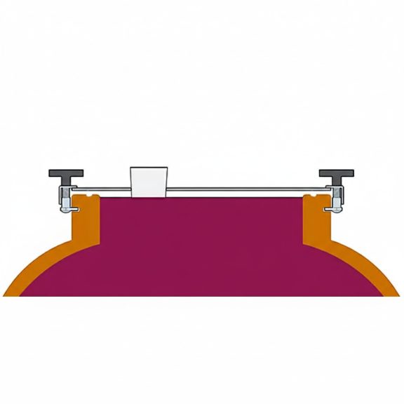 INOX lapos fedél THAP Amfóra 500 L-hez INOX lapos fedél THAP Amfóra 500 L-hez